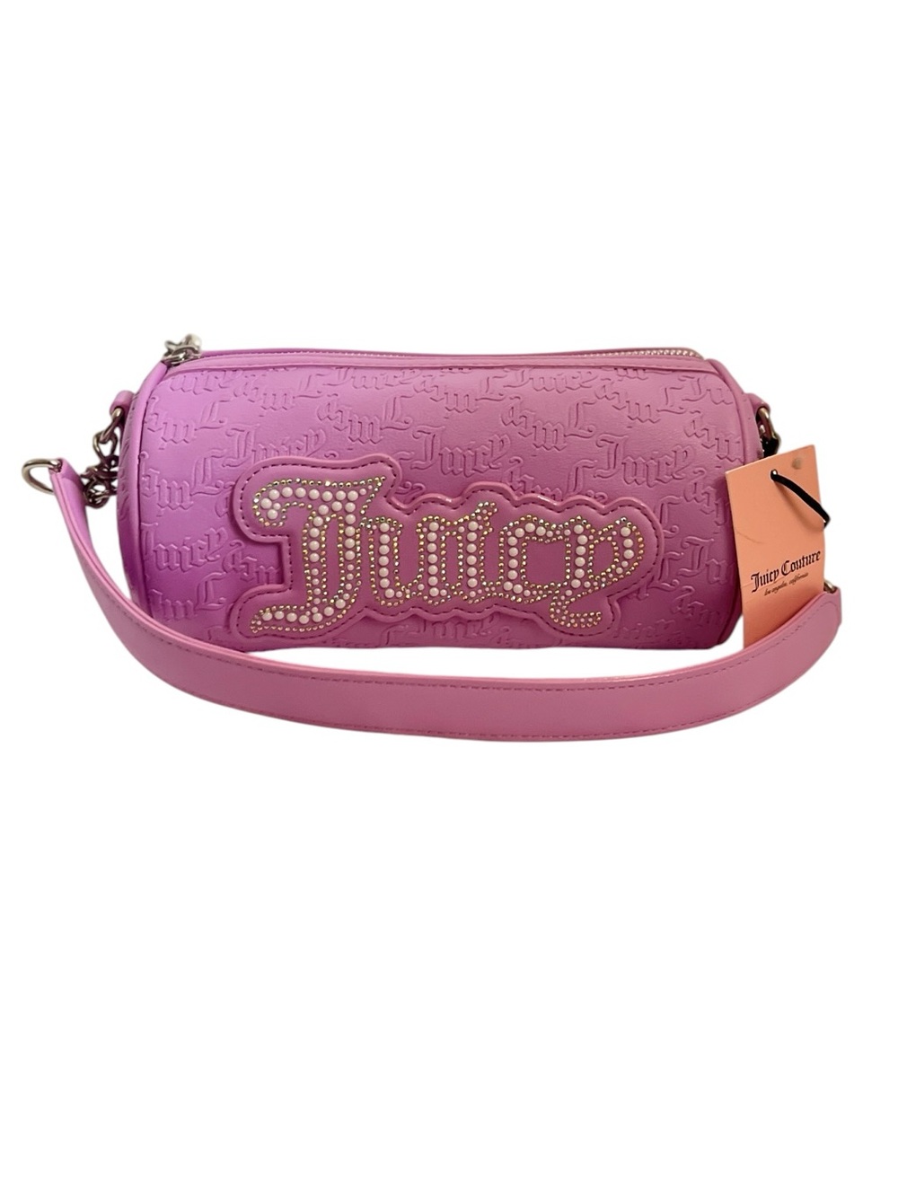 NWT Juicy Couture String of Pearls Roll Bag Violet (Purple)